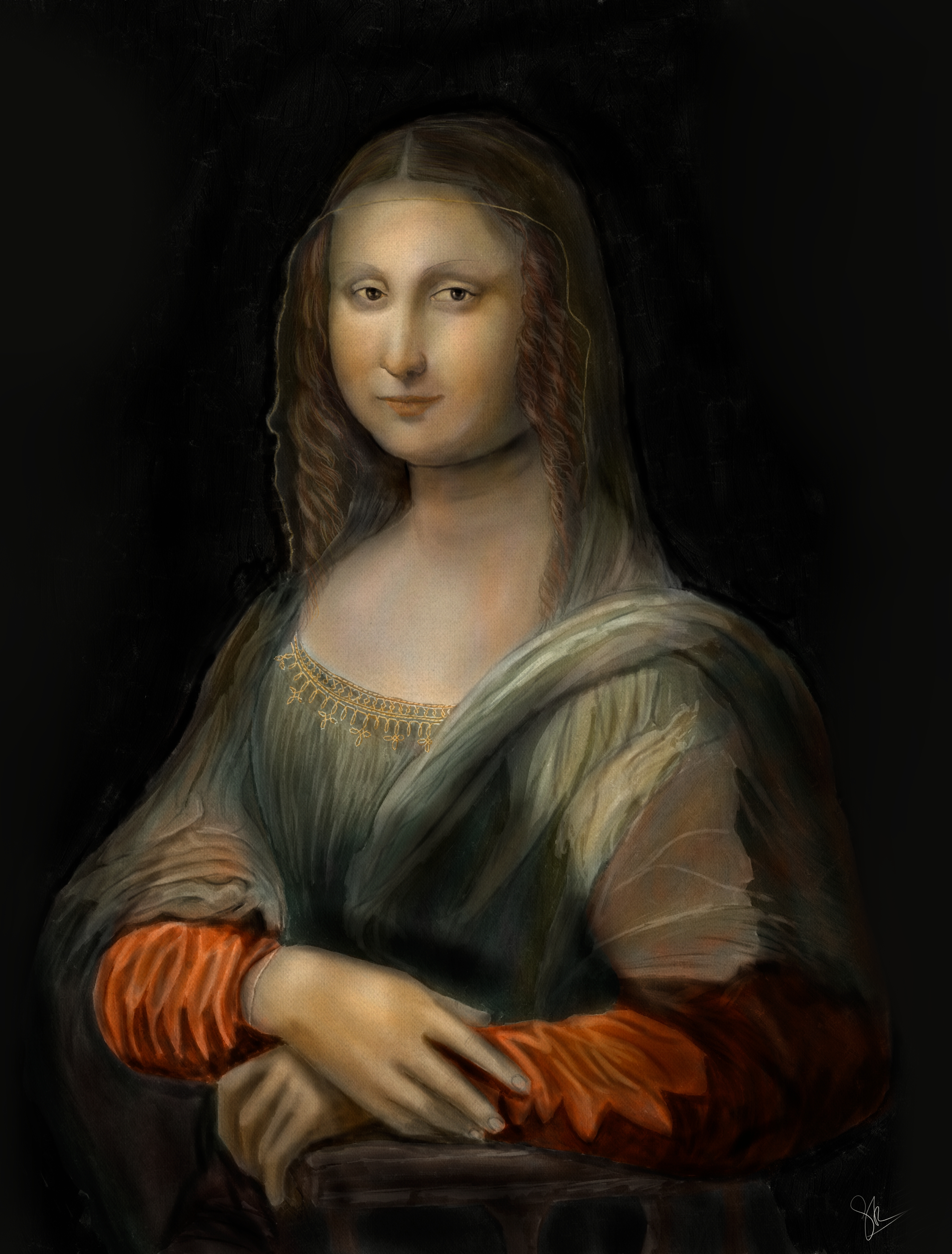 Prado's Monalisa, Digital Painting